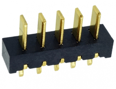 LM-T5-14-25   立式5P电池公座间距2.5  笔记本5PIN电池连接器 刀片5PIN电池公头间距2.5